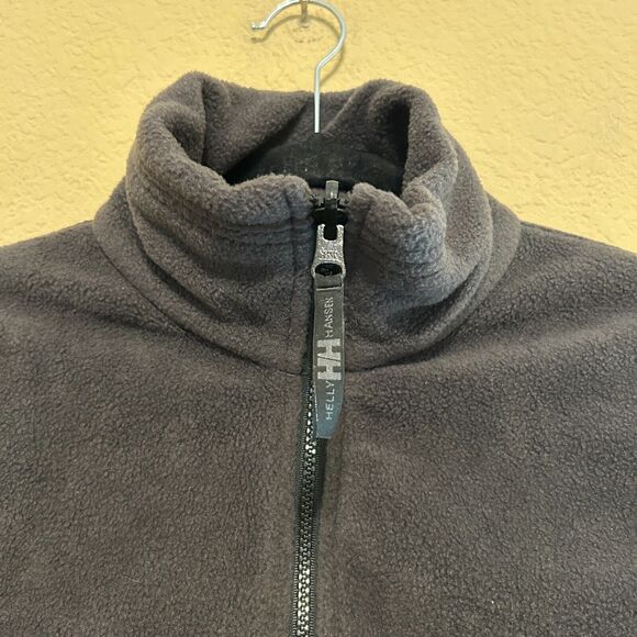 Helly Hansen Full Zip Mock Neck Fleece Vest  Womens Medium Gray Outdoor Hiking - Picture 4 of 7
